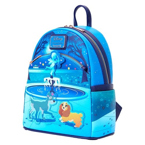 Loungefly™ Disney™ Lady and the Tramp™ 70th Anniversary Fountain of Love Mini-Backpack