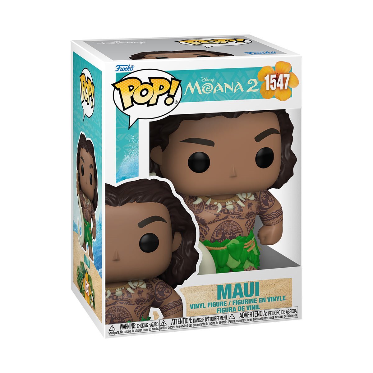 Disney™ Moana 2™ Maui with Fish Hook Funko Pop!™ Vinyl Figure #1547