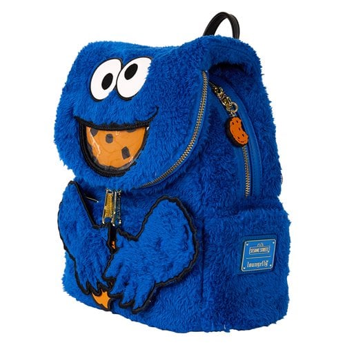 Sesame Street™ Loungefly™ Cookie Monster™ Plush Mini-Backpack with Coin Purse