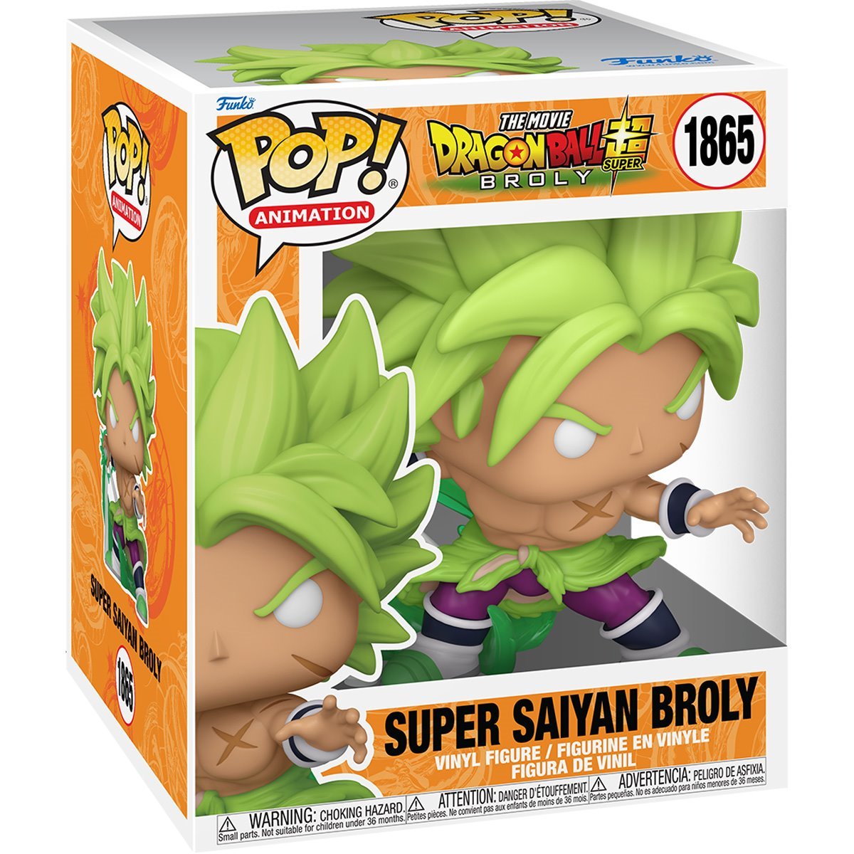 Dragon Ball Super™: Broly Super Saiyan Broly Super 6 3/4-Inch Funko Pop!™ Vinyl Figure #1865