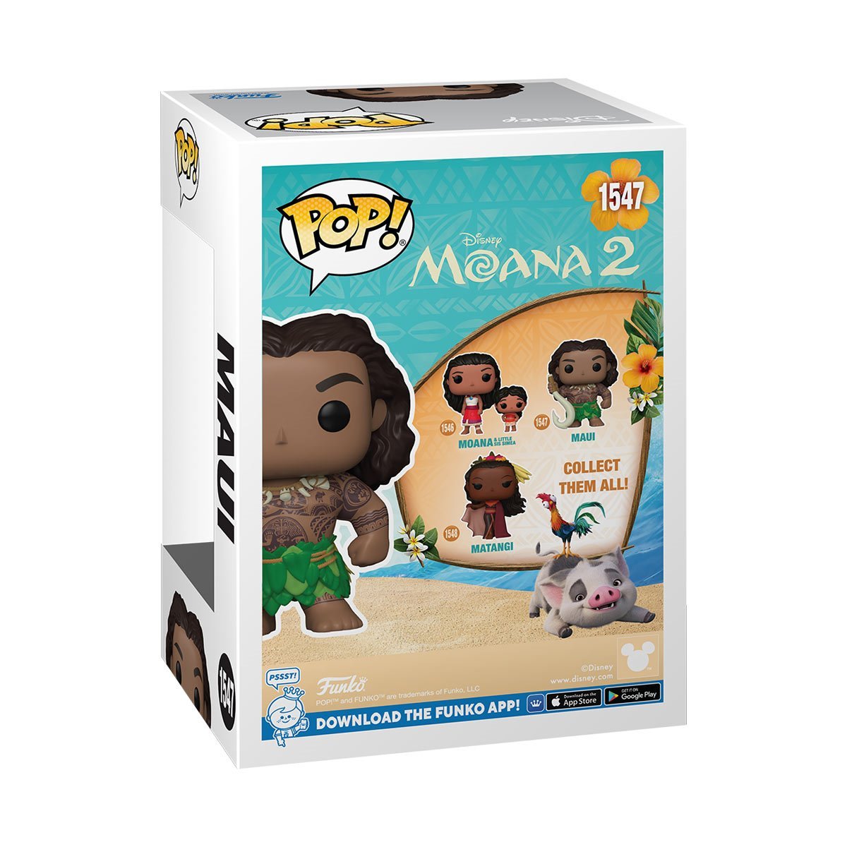 Disney™ Moana 2™ Maui with Fish Hook Funko Pop!™ Vinyl Figure #1547