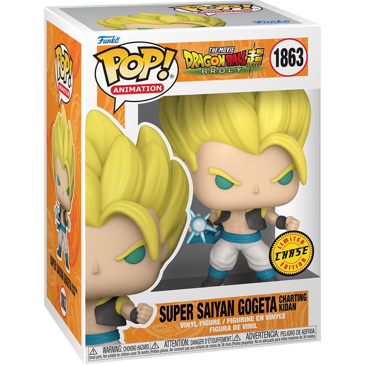 Dragon Ball Super™: Gogeta™ CHASE BUNDLE! Funko Pop! Vinyl Figure #1863