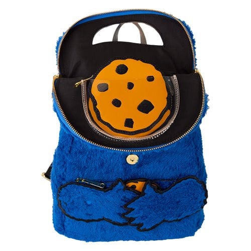 Sesame Street™ Loungefly™ Cookie Monster™ Plush Mini-Backpack with Coin Purse