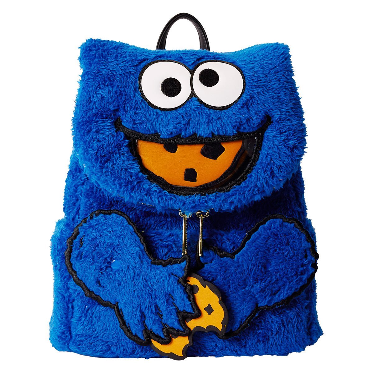 Sesame Street™ Loungefly™ Cookie Monster™ Plush Mini-Backpack with Coin Purse