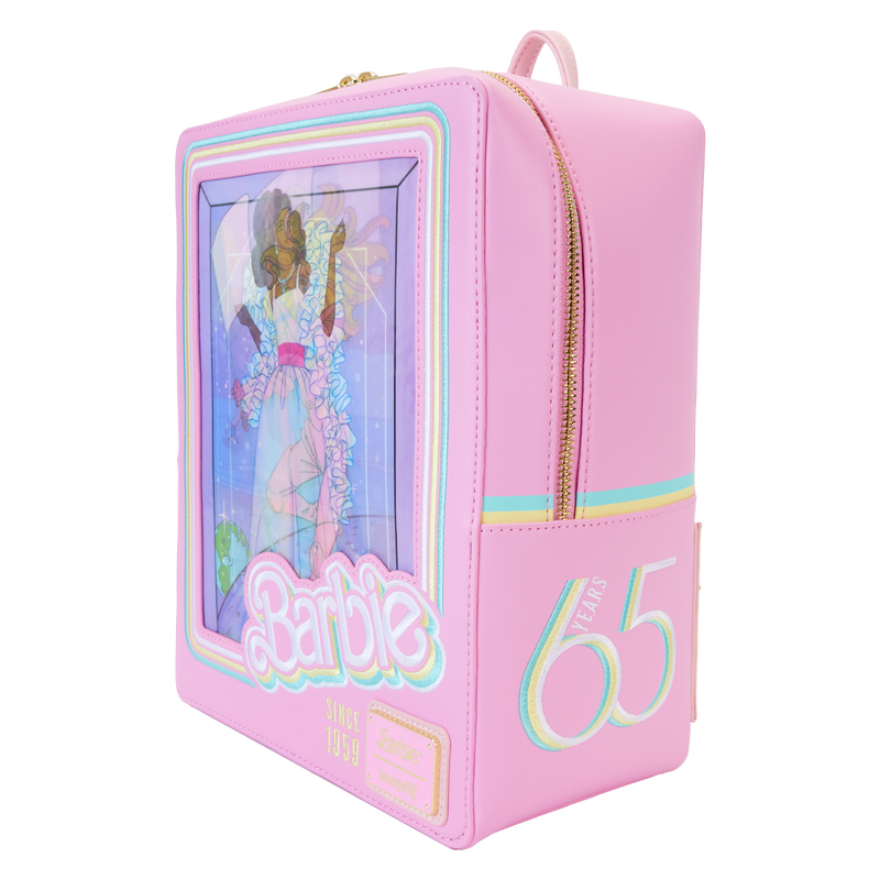 Loungefly™ Barbie™ 65th Anniversary Doll Box Triple Lenticular Mini-Backpack