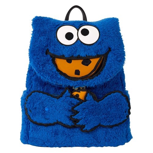 Sesame Street™ Loungefly™ Cookie Monster™ Plush Mini-Backpack with Coin Purse