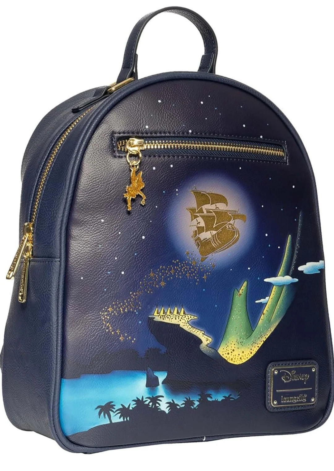 Loungefly™ Disney™ Peter Pan™ Tinkerbell™ Flying Jolly Roger Mini-Backpack - Entertainment Earth Exclusive