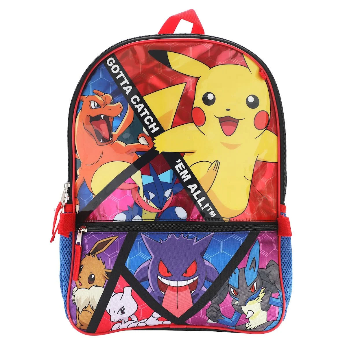 Pokémon™ Bioworld Full-Size Character Backpack 5-Piece Set