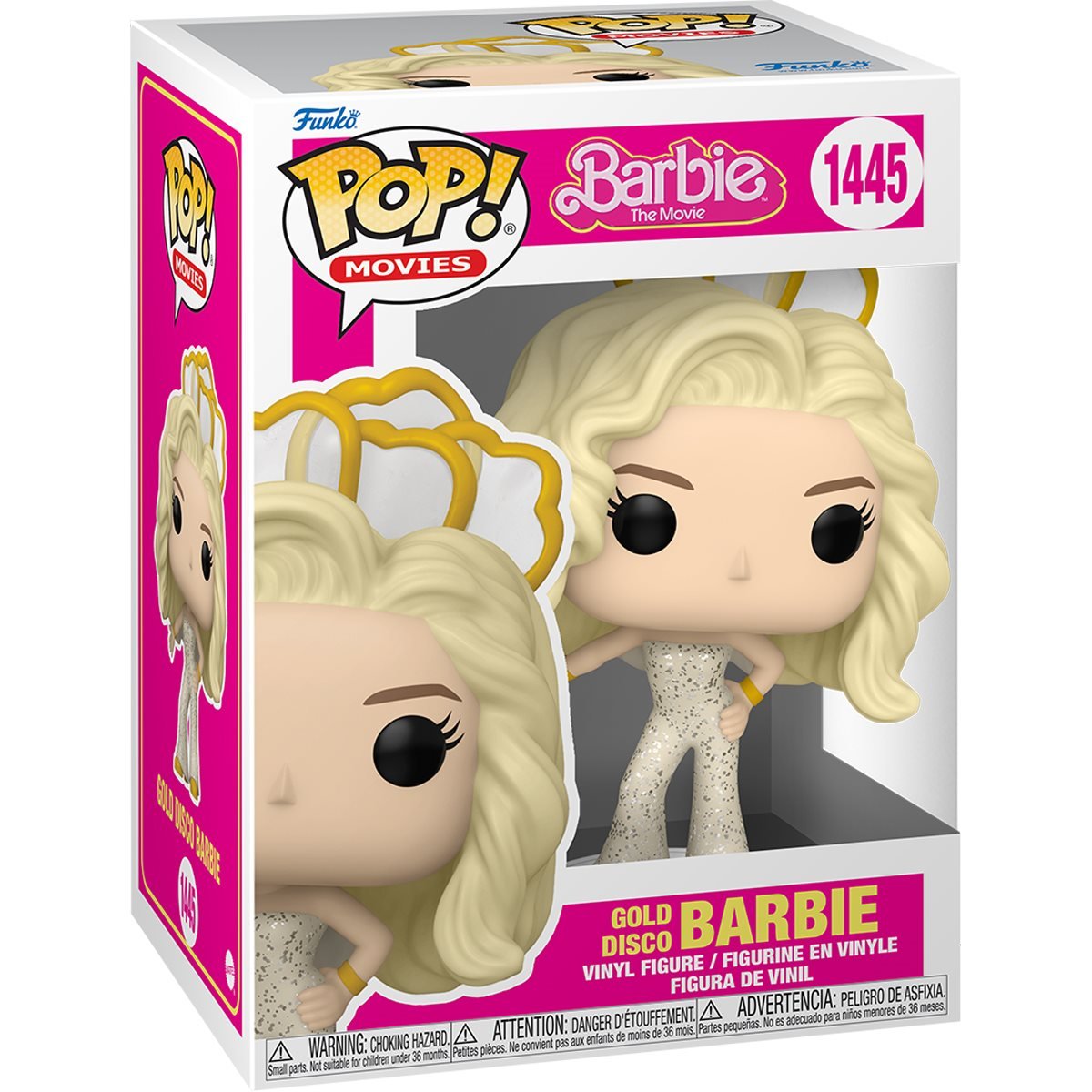 Barbie™ Movie Gold Disco Barbie™ Funko Pop! Vinyl Figure #1445 W/ Plastic Pop Protector