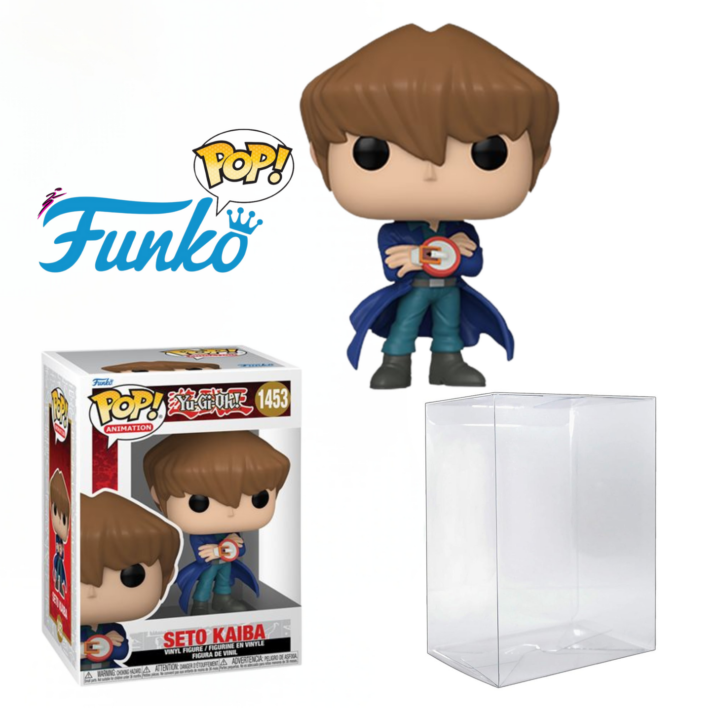 Yu-Gi-Oh!™ Seto Kaiba Funko Pop!™ Vinyl Figure #1453 W/ Plastic Pop Protector
