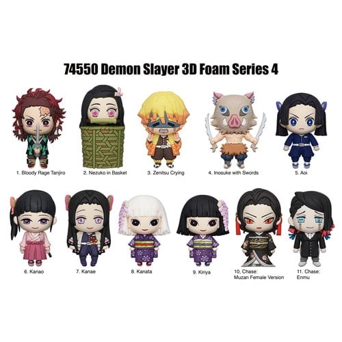 Monogram™ Demon Slayer™ Series 4 3D Foam Bag Clip