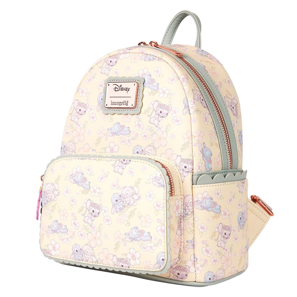 Loungefly™ Disney™ Lilo and Stitch™ Cute Stitch & Angel Cherry Blossom Mini-Backpack