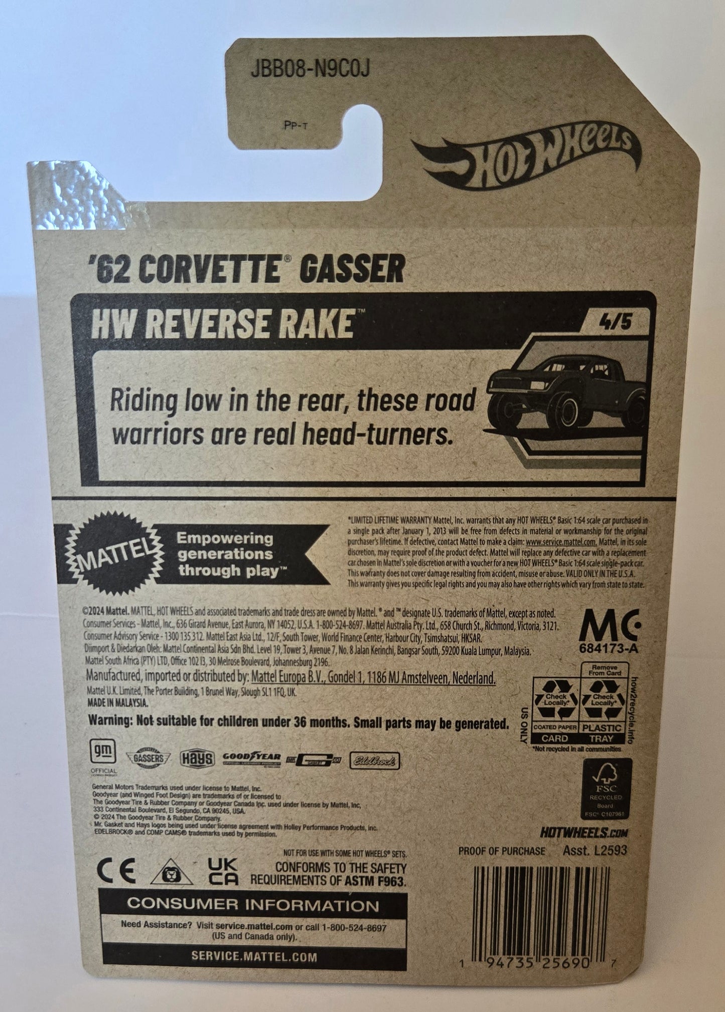 Hot Wheels™ '62 Corvette™ Gasser™