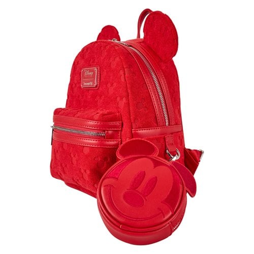 Loungefly™ Disney™ Mickey™ Ears Red Burnout Mini-Backpack