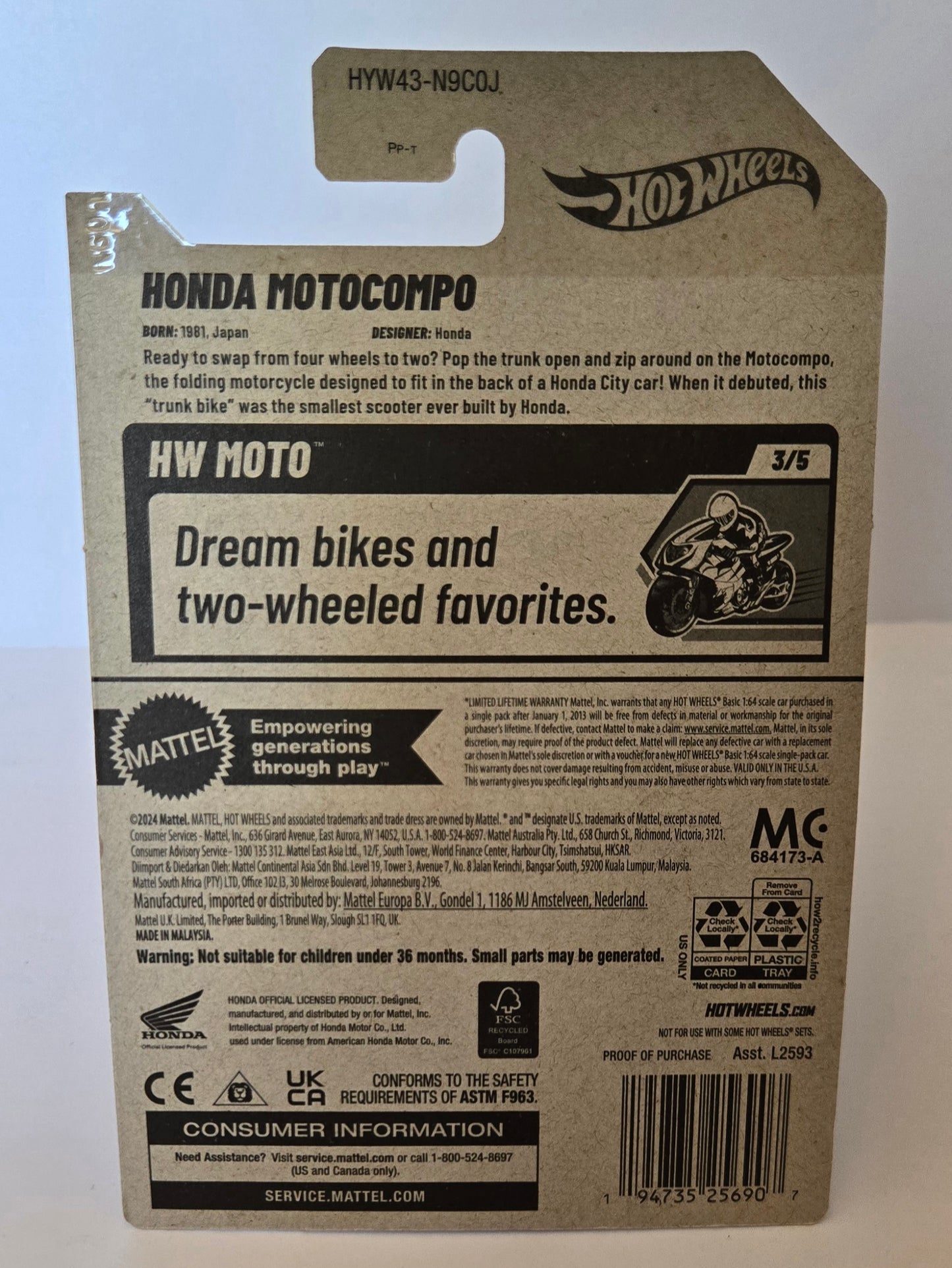 Hot Wheels™ Honda™ Motocompo™
