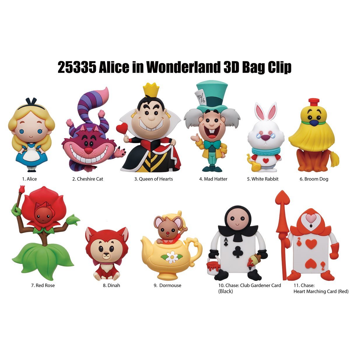 Monogram™ Disney™ Alice in Wonderland™ Series 2 3D Foam Bag Clip COMING SOON!!