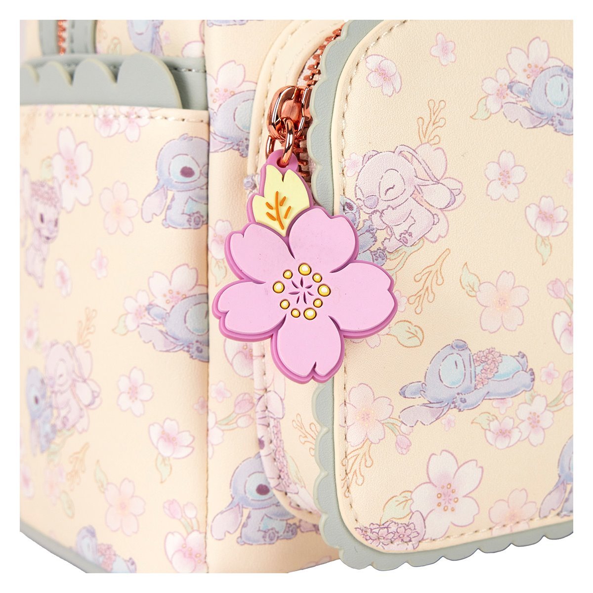 Loungefly™ Disney™ Lilo and Stitch™ Cute Stitch & Angel Cherry Blossom Mini-Backpack