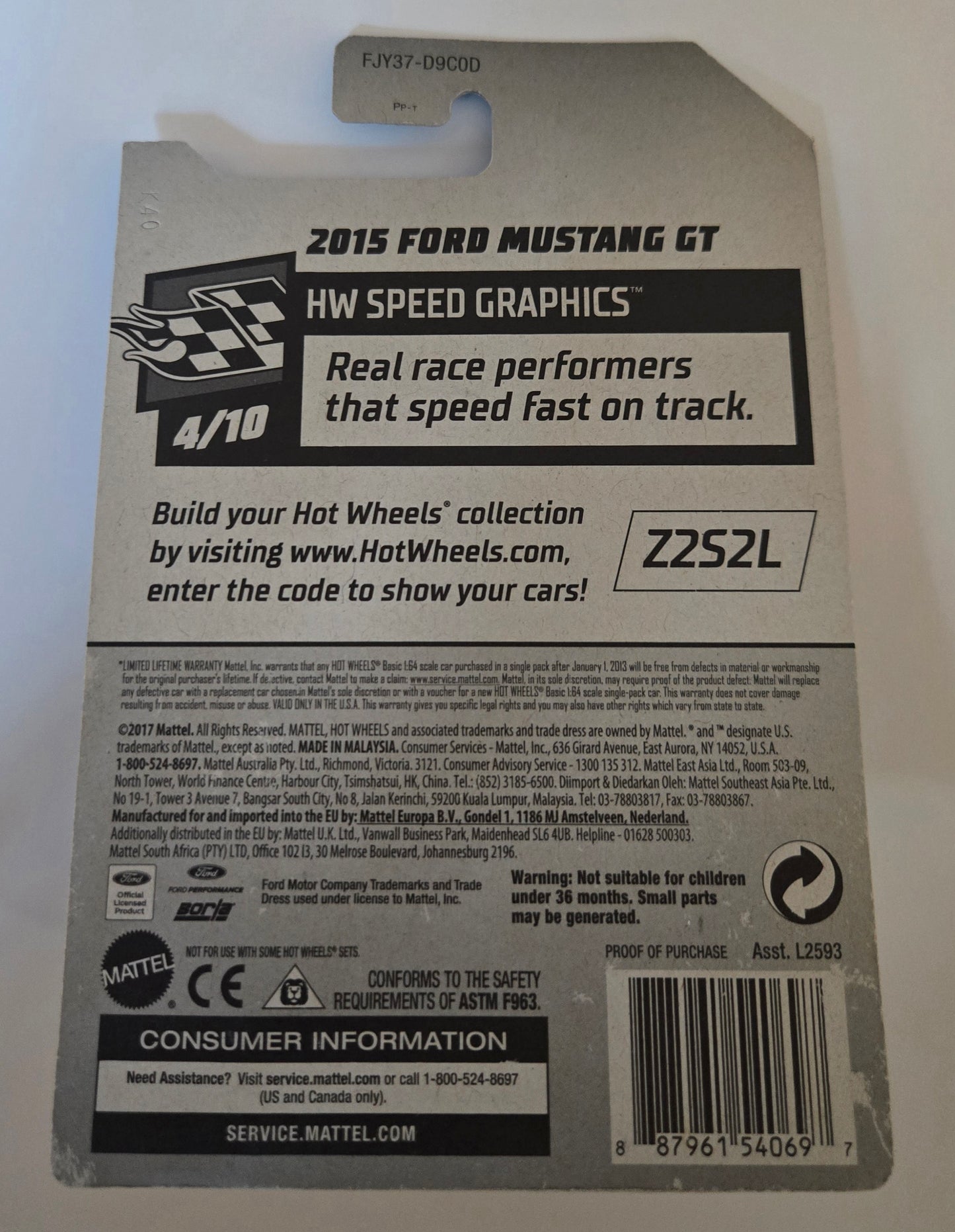 Hot Wheels™ 2015 Ford™ Mustang™ GT™ Super Treasure Hunt™