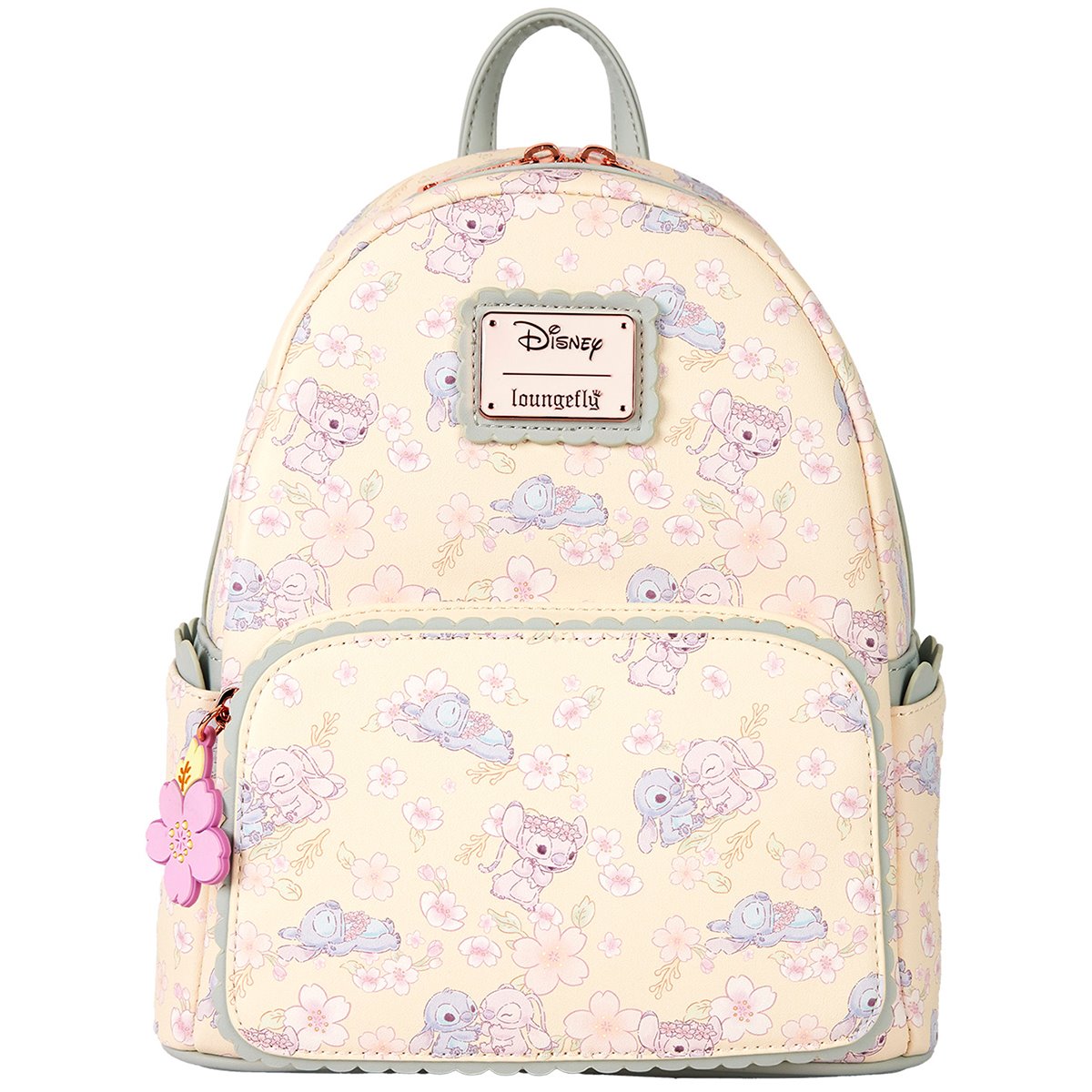 Loungefly™ Disney™ Lilo and Stitch™ Cute Stitch & Angel Cherry Blossom Mini-Backpack