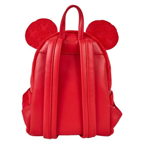 Loungefly™ Disney™ Mickey™ Ears Red Burnout Mini-Backpack