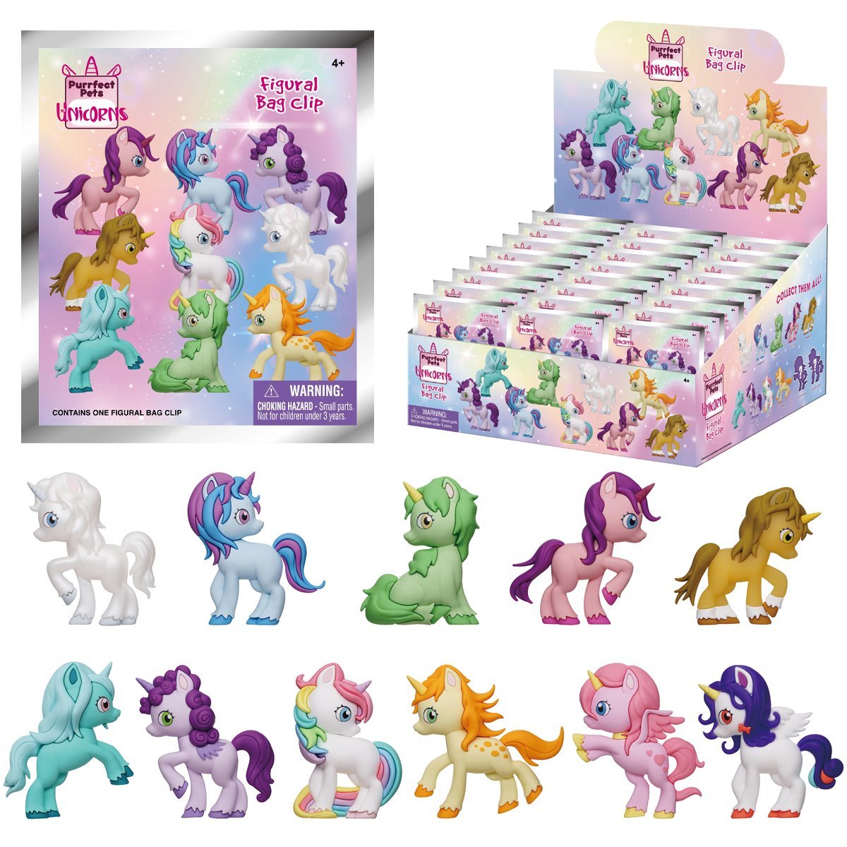 Monogram™ Purrfect Pets™: Unicorns 3D Foam Blind Bag Clip