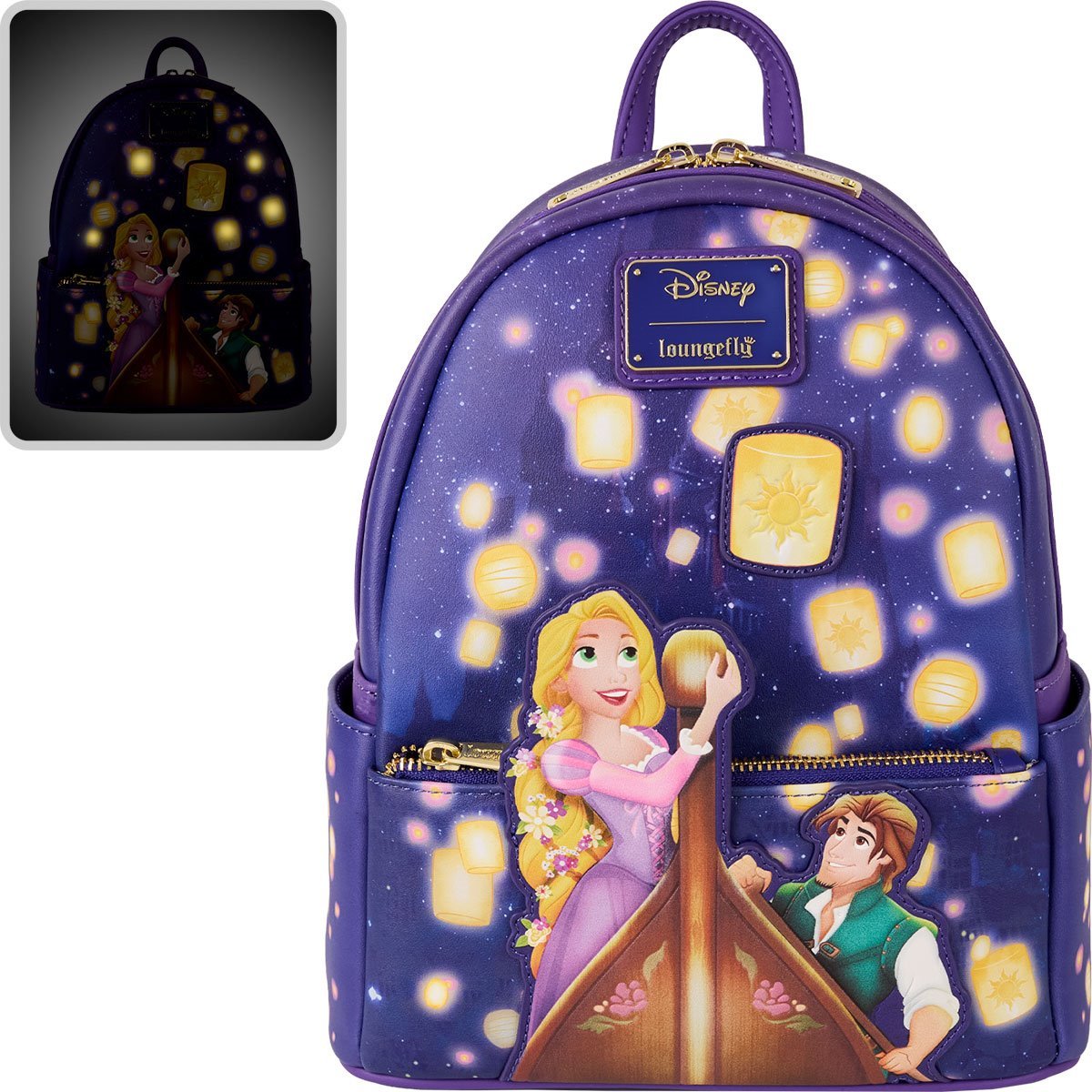 Loungefly™ Tangled™ Rapunzel™ and Flynn™ Light-Up Mini-Backpack