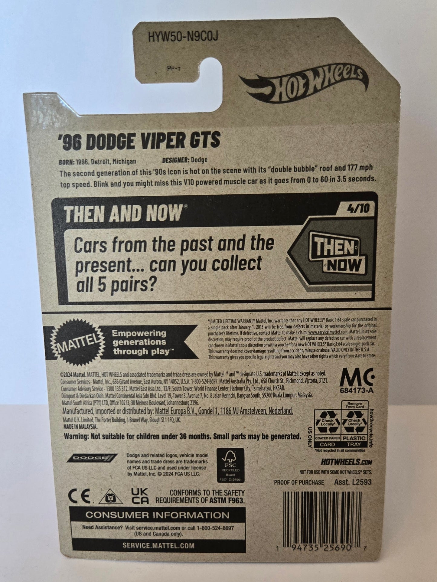 Hot Wheels™ '96 Dodge™ Viper™ GTS™
