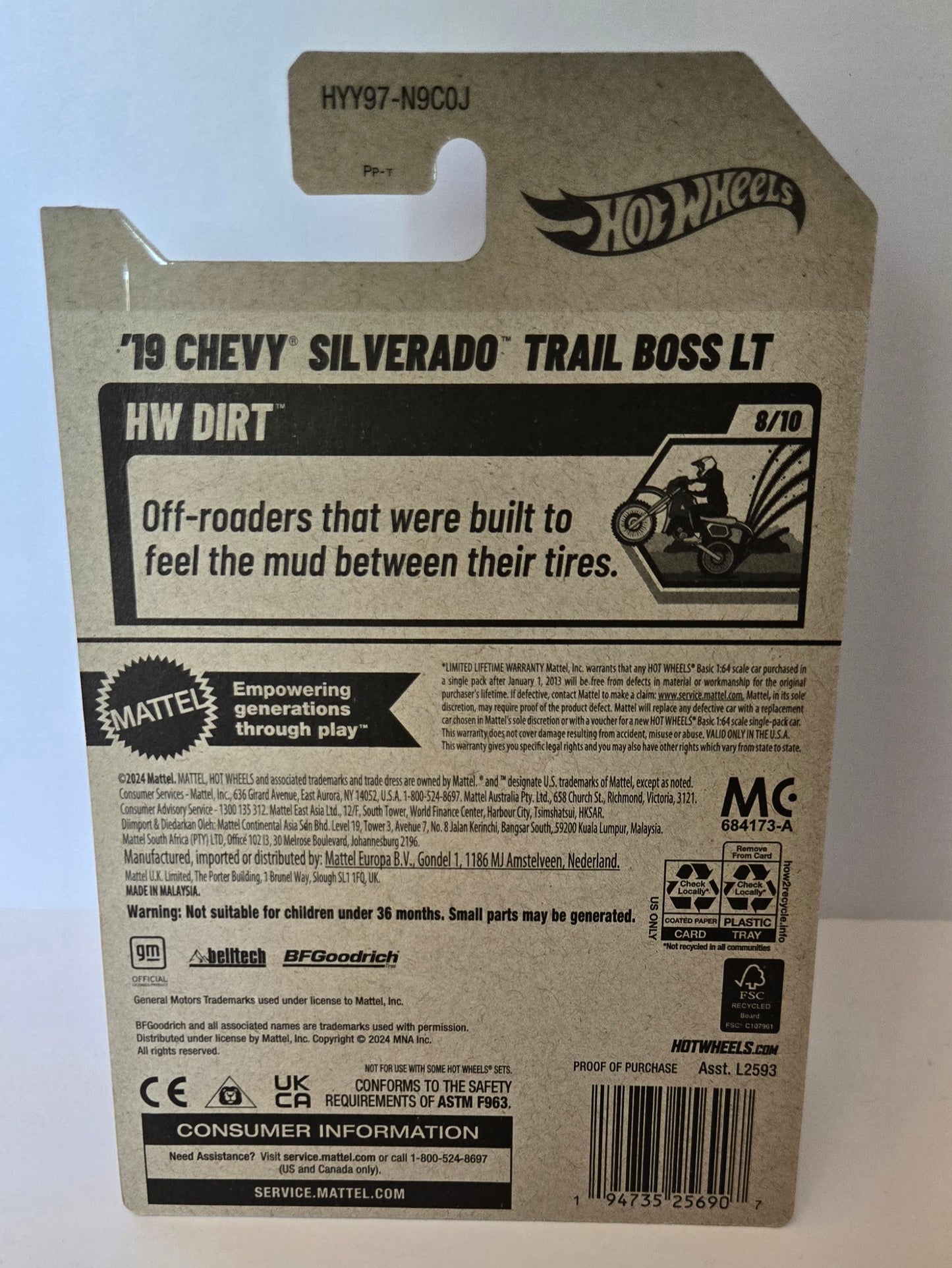 Hot Wheels™ '19 Chevy™ Silverado™ Trail Boss™ LT™
