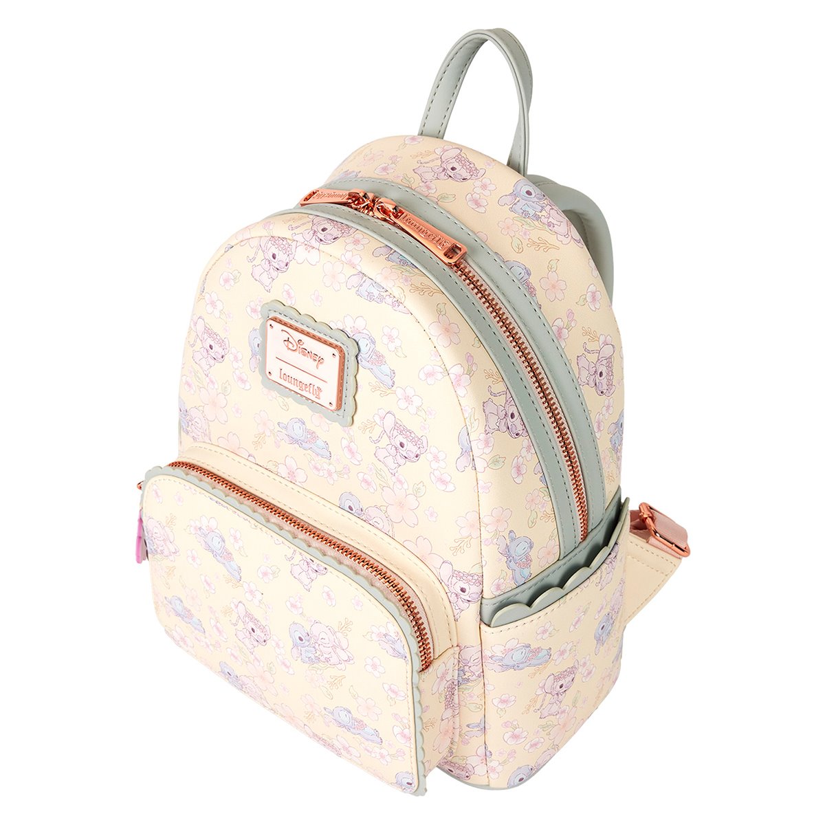 Loungefly™ Disney™ Lilo and Stitch™ Cute Stitch & Angel Cherry Blossom Mini-Backpack