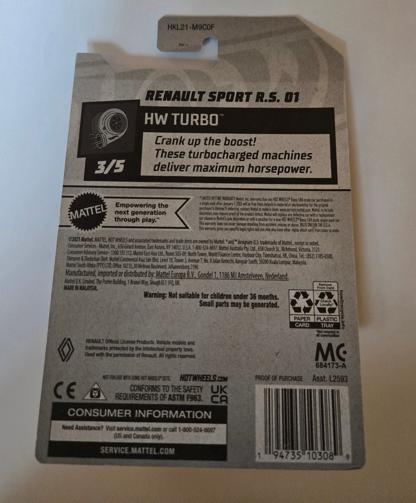 Hot Wheels™ Renault™ Sport R.S. 01™ Super Treasure Hunt™