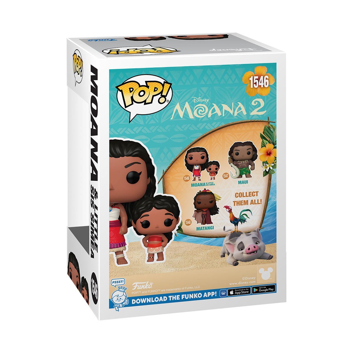 Disney™ Moana 2™ Moana & Little Sis Simea Funko Pop!™ Vinyl Figure #1546