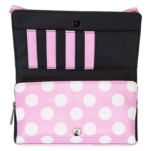 Loungefly™ Disney™ Minnie Mouse™ Floral Rock The Dots Clutch Crossbody Bag