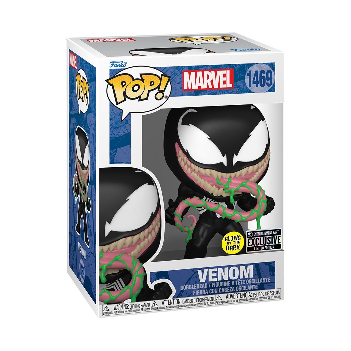 Marvel™ Venom with Ooze Glow-in-the-Dark Funko Pop!™ Vinyl Figure #1469 - Entertainment Earth Exclusive