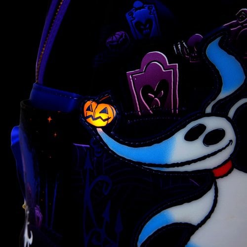 Loungefly™ Nightmare Before Christmas™ Zero and Jack Light-Up Mini Backpack