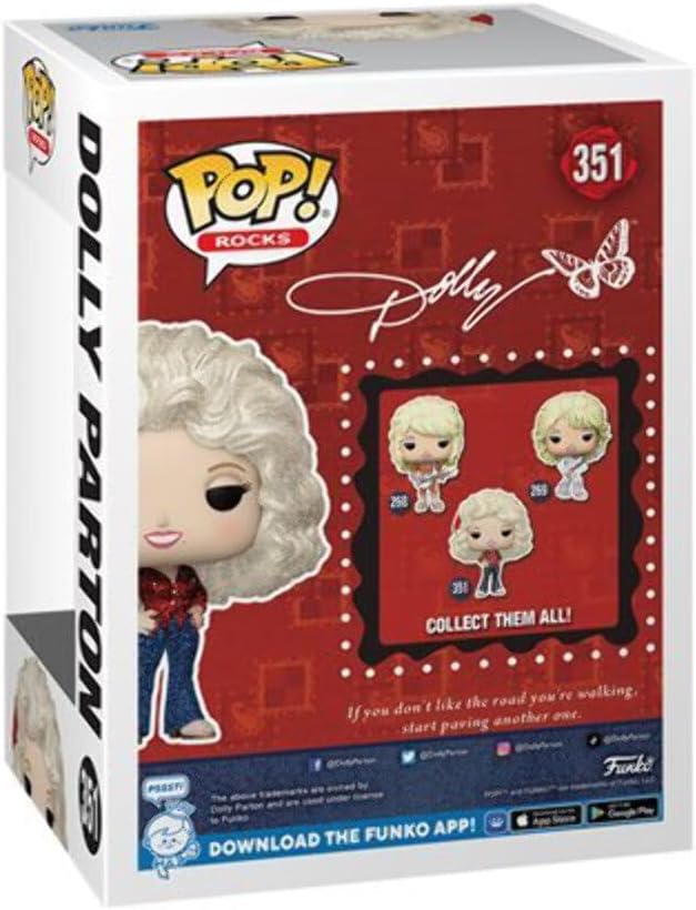 Dolly Parton '77 Tour Diamond Glitter Funko Pop!™ Vinyl Figure #351 - Entertainment Earth Exclusive