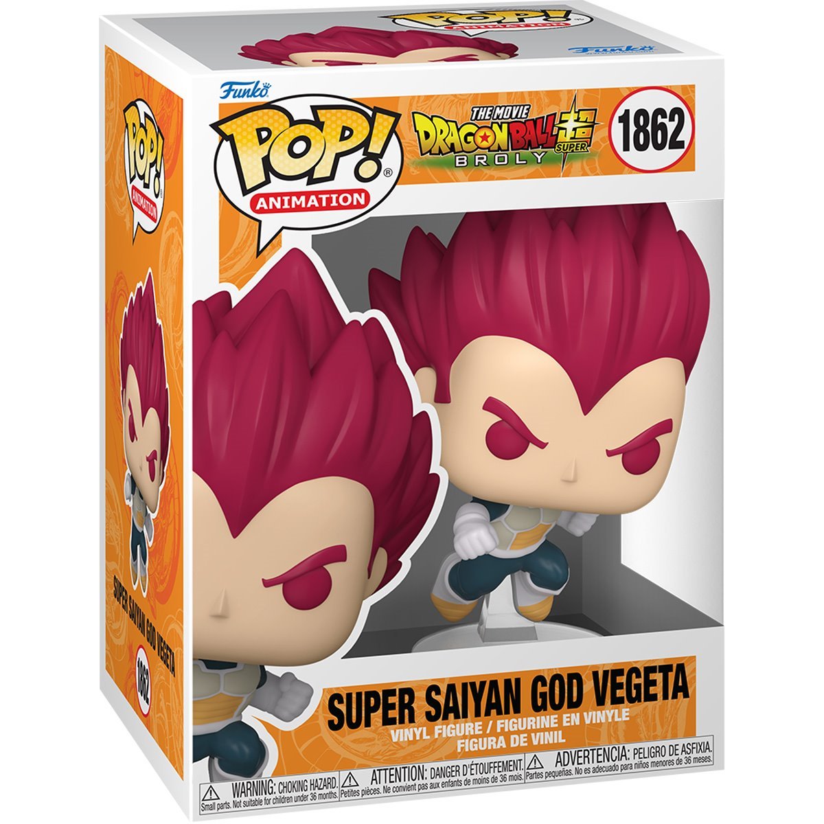 Dragon Ball Super™: Broly Super Saiyan God Vegeta Funko Pop!™ Vinyl Figure #1862 ....COMING SOON