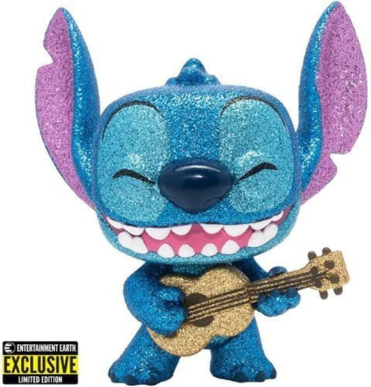 Disney™ Funko Pop!™ Lilo & Stitch™ - Stitch with Ukulele Diamond Glitter Vinyl Figure - Entertainment Earth Exclusive #1044