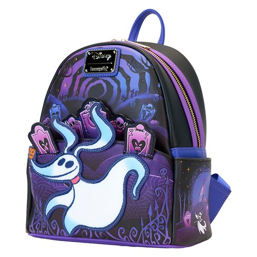 Loungefly™ Nightmare Before Christmas™ Zero and Jack Light-Up Mini Backpack