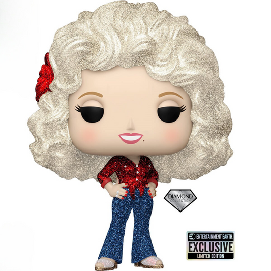 Dolly Parton '77 Tour Diamond Glitter Funko Pop!™ Vinyl Figure #351 - Entertainment Earth Exclusive