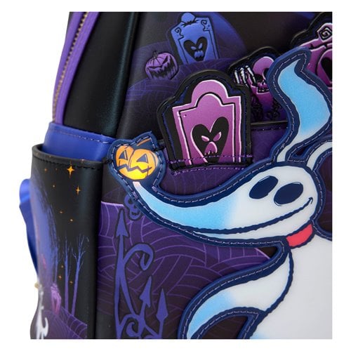 Loungefly™ Nightmare Before Christmas™ Zero and Jack Light-Up Mini Backpack