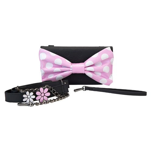 Loungefly™ Disney™ Minnie Mouse™ Floral Rock The Dots Clutch Crossbody Bag