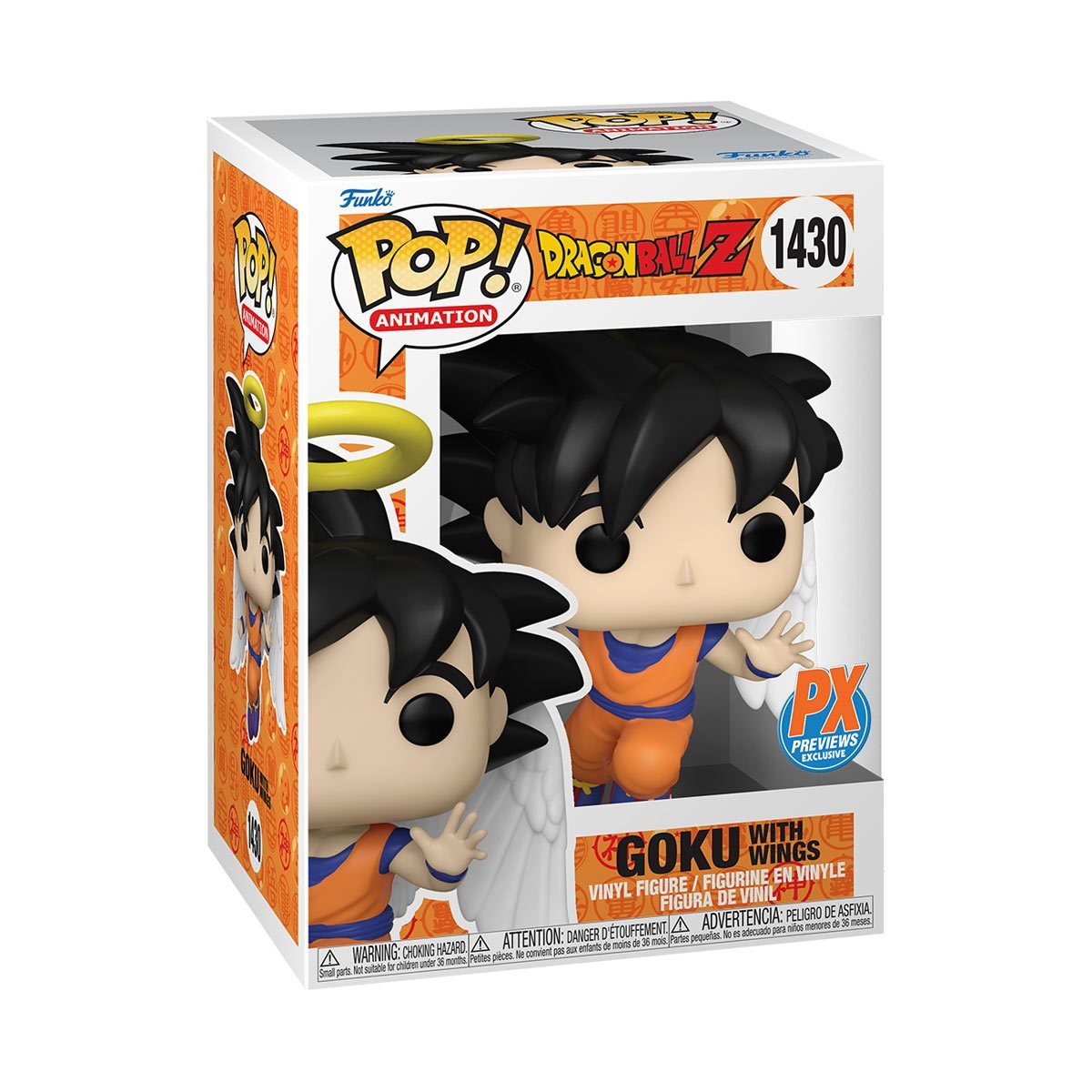 Dragon Ball Z™ Goku with Wings Funko Pop!™ PX Exclusive! #1430 Previews Exclusive W/ Plastic Pop Protector