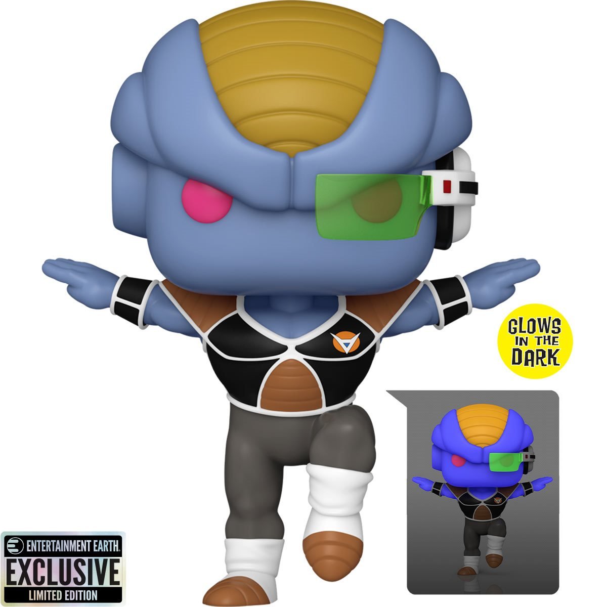 Dragon Ball Z™ Burter Glow-in-the-Dark Funko Pop!™ Vinyl Figure #1494 - Entertainment Earth Exclusive W/ Plastic Pop Protector