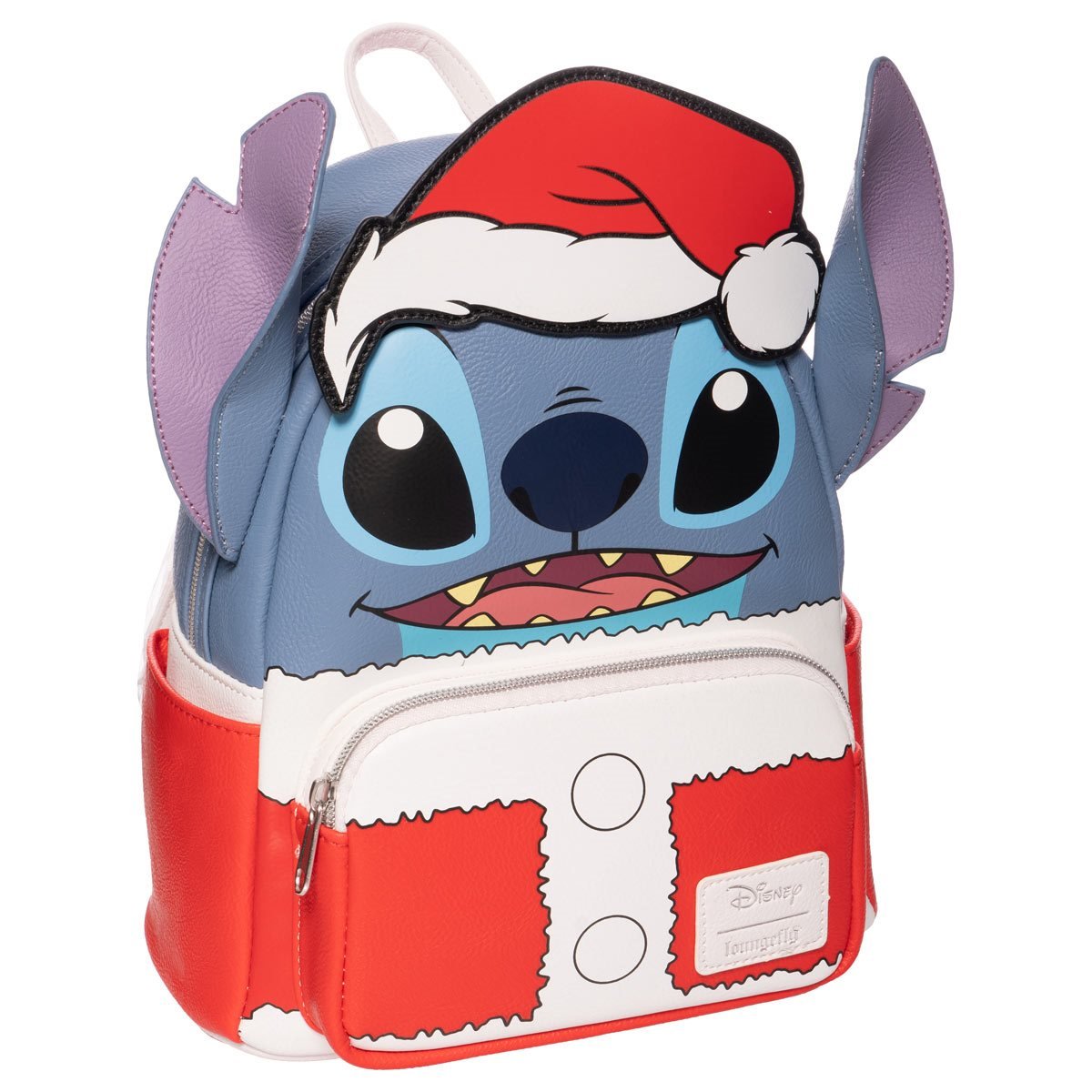 Loungefly™ Lilo & Stitch™ Disney™ Holiday Santa Stitch Mini-Backpack - Entertainment Earth Exclusive