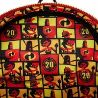 Loungefly™ Incredibles™ 20th Anniversary LIGHT UP!! Mid-size Backpack and attached Coin Purse