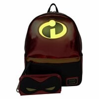 Loungefly™ Incredibles™ 20th Anniversary LIGHT UP!! Mid-size Backpack and attached Coin Purse