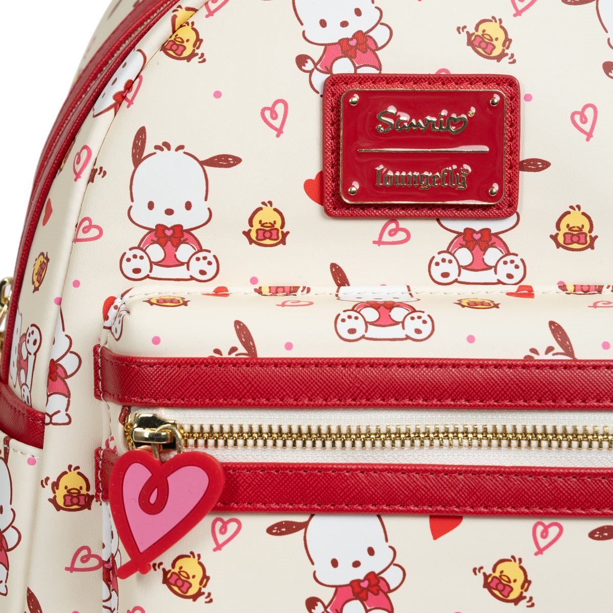 Loungefly™ Sanrio™ Hello Kitty™ and Friends Pochacco Hearts Mini-Backpack- Entertainment Earth Exclusive