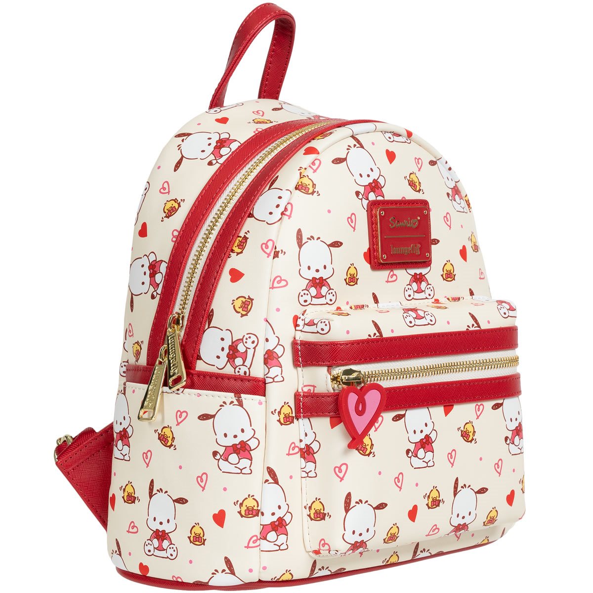 Loungefly™ Sanrio™ Hello Kitty™ and Friends Pochacco Hearts Mini-Backpack- Entertainment Earth Exclusive