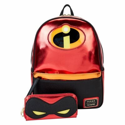 Loungefly™ Incredibles™ 20th Anniversary LIGHT UP!! Mid-size Backpack and attached Coin Purse