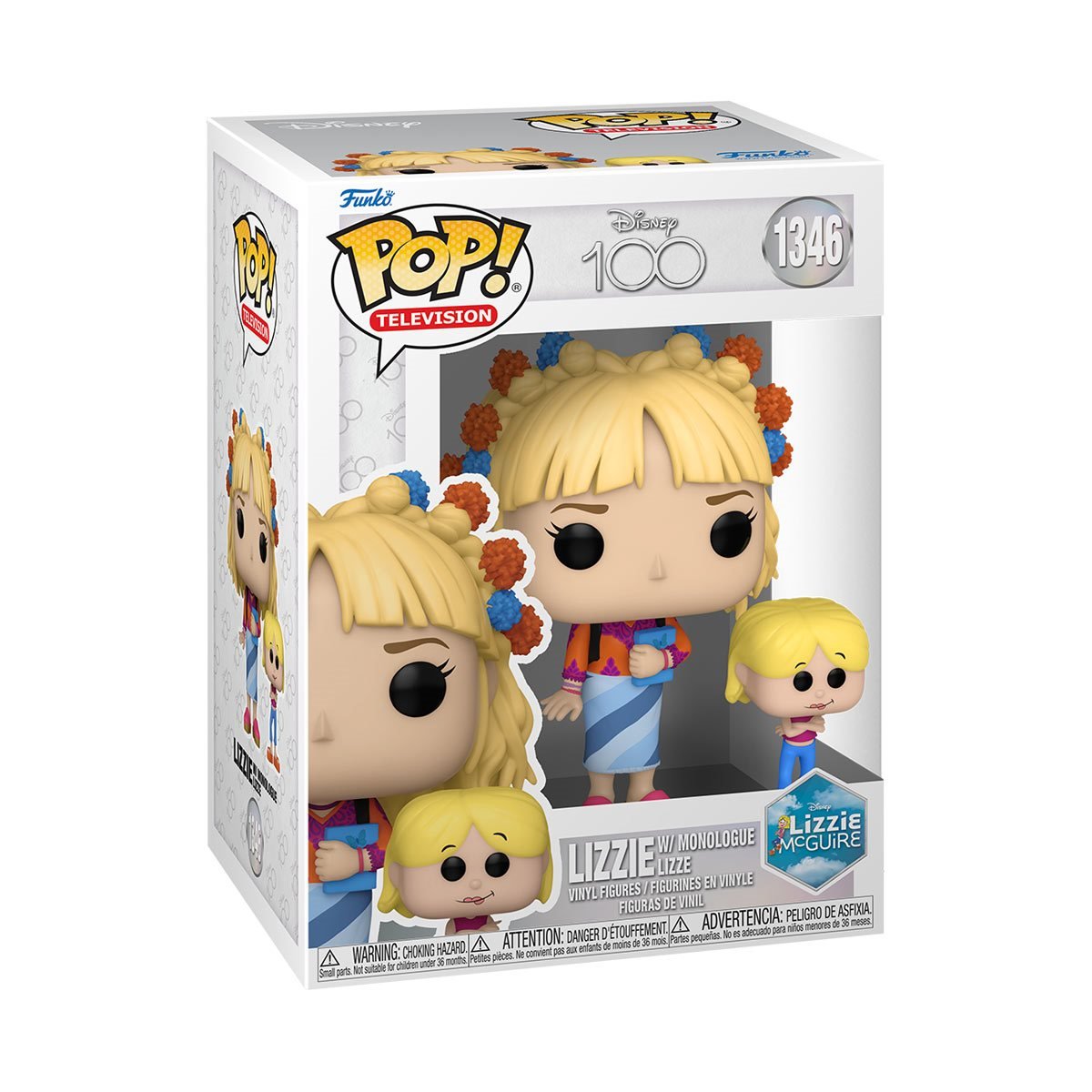 Disney™ 100 Lizzie McGuire with Monologue Lizzie Funko Pop!™ Vinyl Figure #1346 w/plastic protector